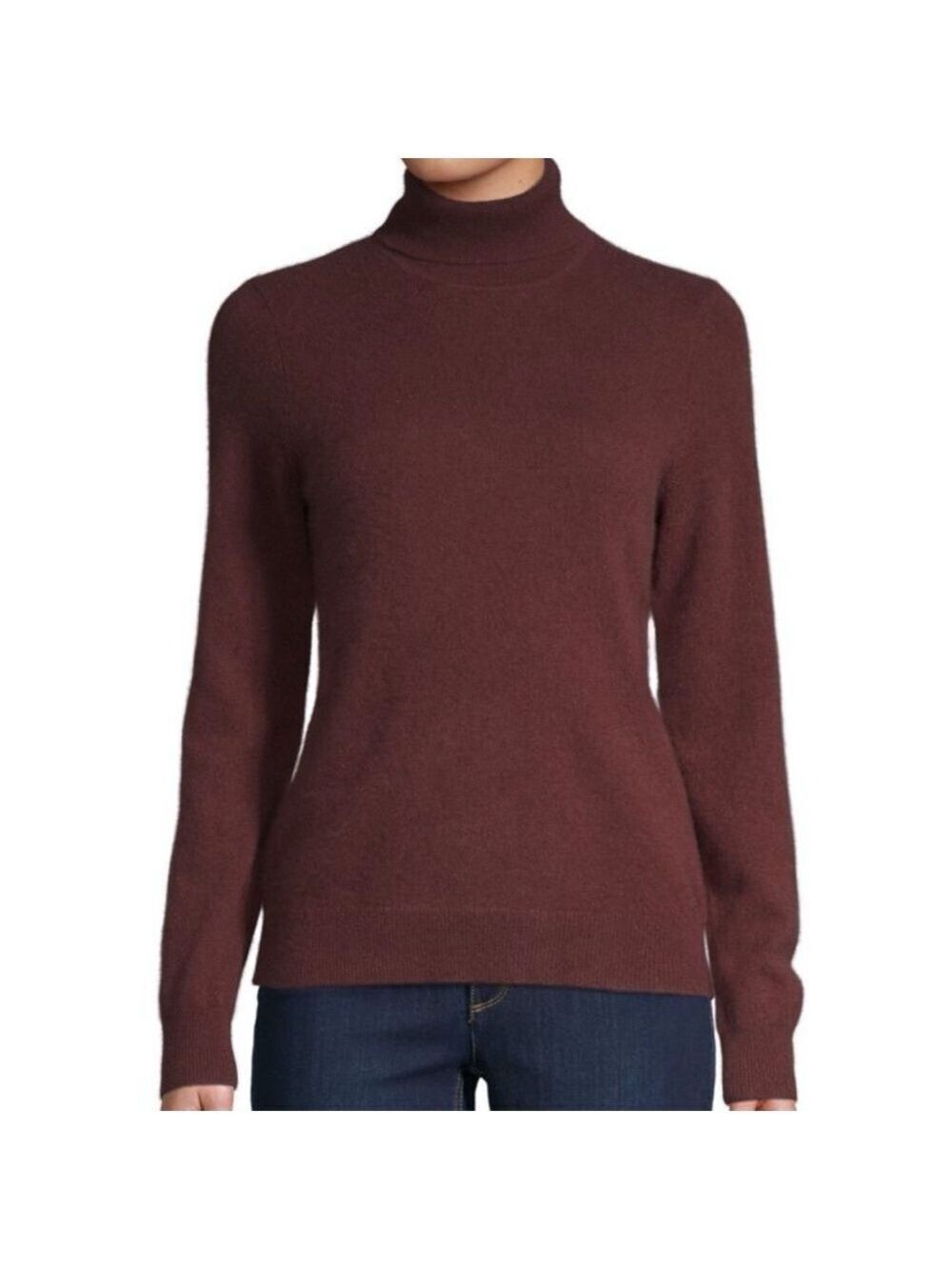 NEW-LORD & taylor cashmere turtleneck sweater LG